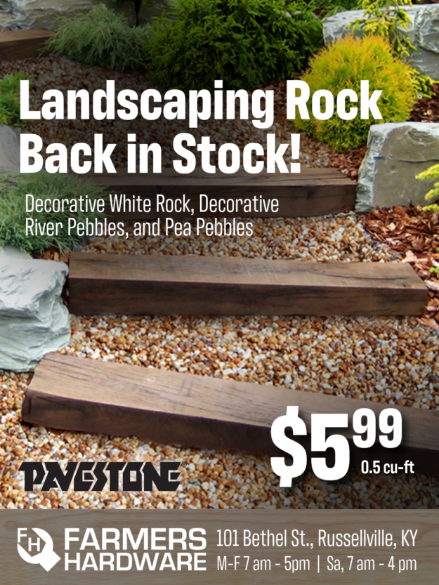 Farmers Hardware of Russellville, KY - Pavestone Pea Pebbles on Sale while supplies Last - $5.99 - 0.5 cu ft bag