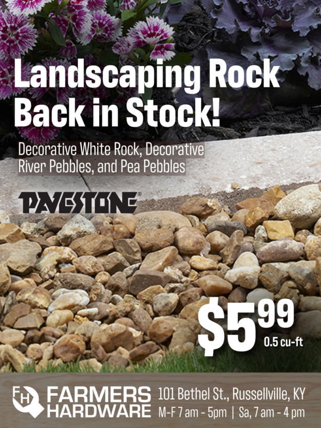 Farmers Hardware of Russellville, KY - Pavestone River Pebbles on Sale while supplies Last - $5.99 - 0.5 cu ft bag
